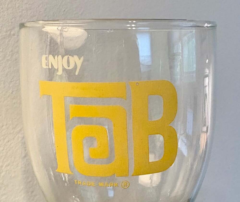 Vintage 1970s TAB Cola Glasses — Set of 4 | Excellent Condition